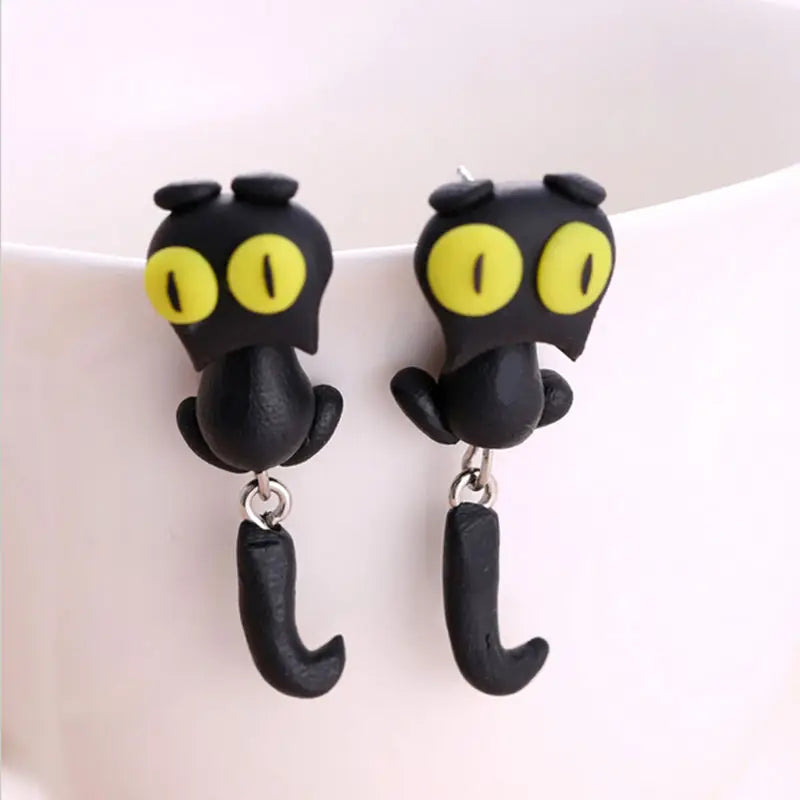 1 pair Cartoon 3D Animal Earrings