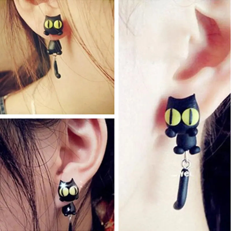 1 pair Cartoon 3D Animal Earrings