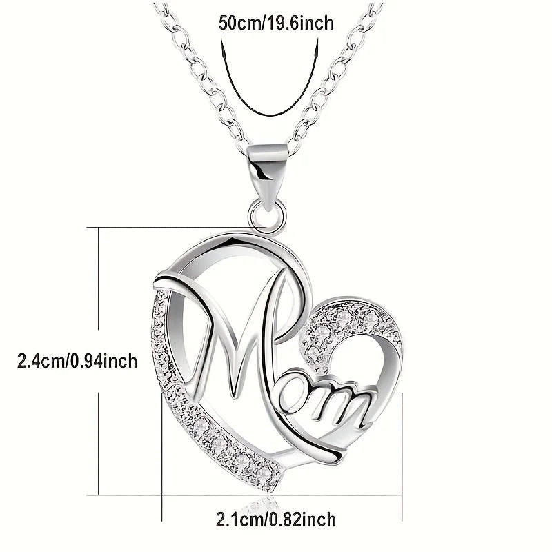 Heart Mom Necklace Pendant Necklace Gifts