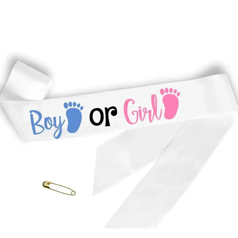 Boys Or Girls Footprint Shoulder Strap Gender Reveal Mother Belt