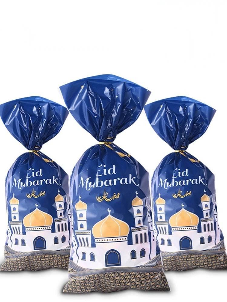 10 Pcs Ramadan Small Food Plastic Bags for Gift